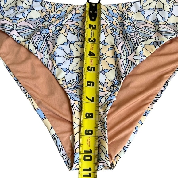 NWT J. Crew Active Curved Waist Cheeky Bikini Bottom Kaleidoscope Print Sz 2X - Picture 15 of 15